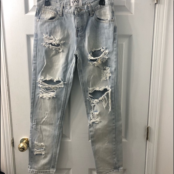 ONE Teaspoon 100% Cotton Jeans - Picture 5 of 8